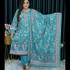 PAKISTANI INSPIRED MALHAR LAWN CODE  ELEGENT 64 FEROZA