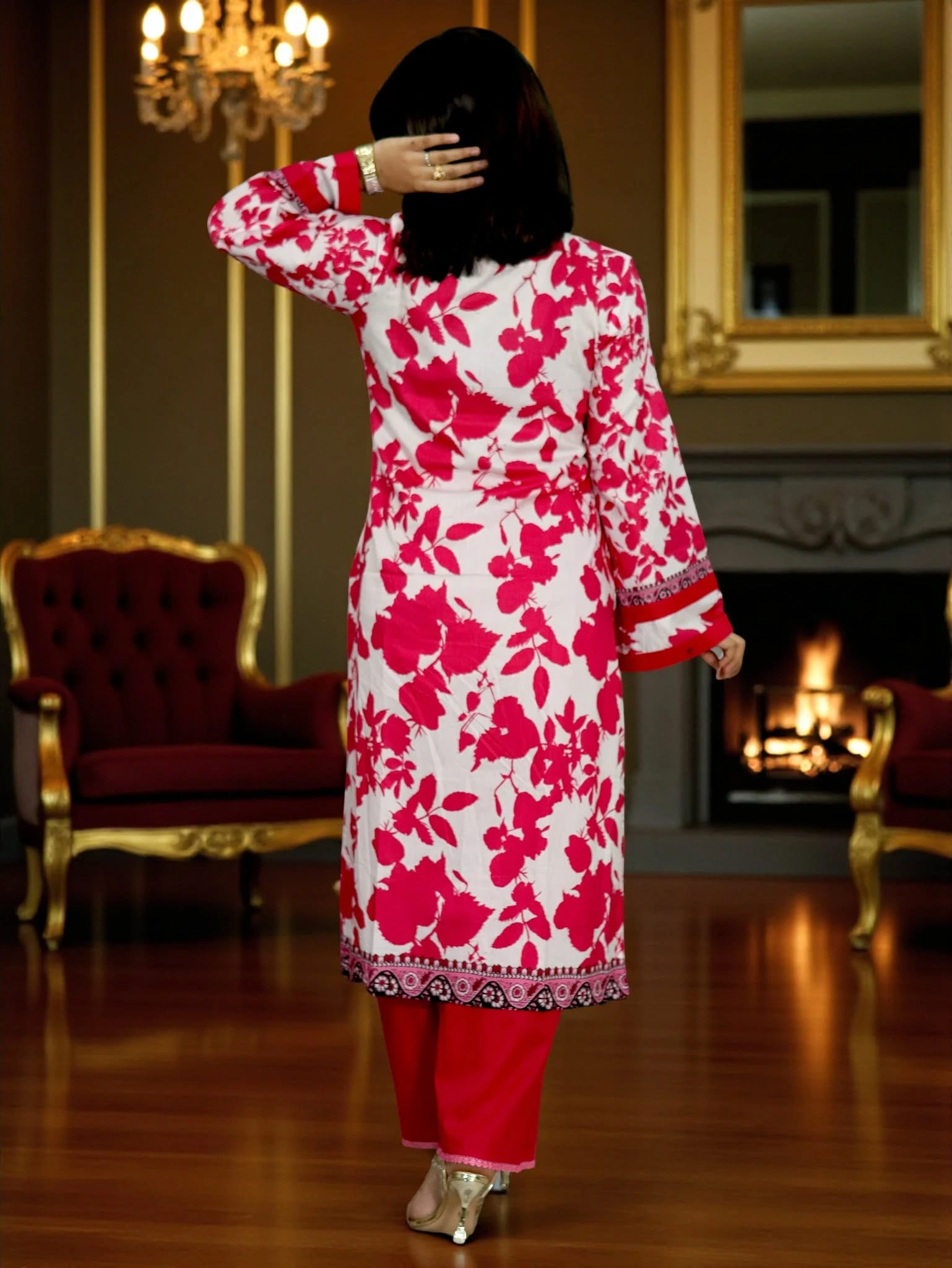 SWISS PURE COTTON LAWN 41 WHITE & PINK (1)