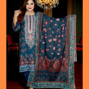 SWISS PURE COTTON LAWN ELEGENT 43 SEA DEEP BLUE