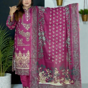 SWISS PURE COTTON LAWN 408 JAM ELEGENT