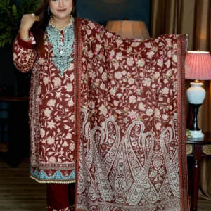 SWISS PURE COTTON LAWN 44 COFFEE ELEGENT