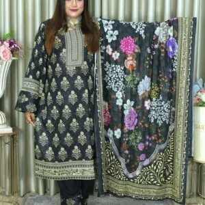 PAKISTANI INSPIRED MALHAR LAWN CODE ELEGENT 68 BLACK