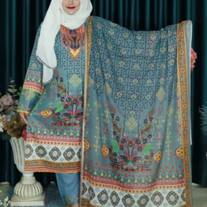 SWISS PURE COTTON LAWN 1001 ASH ELEGENT