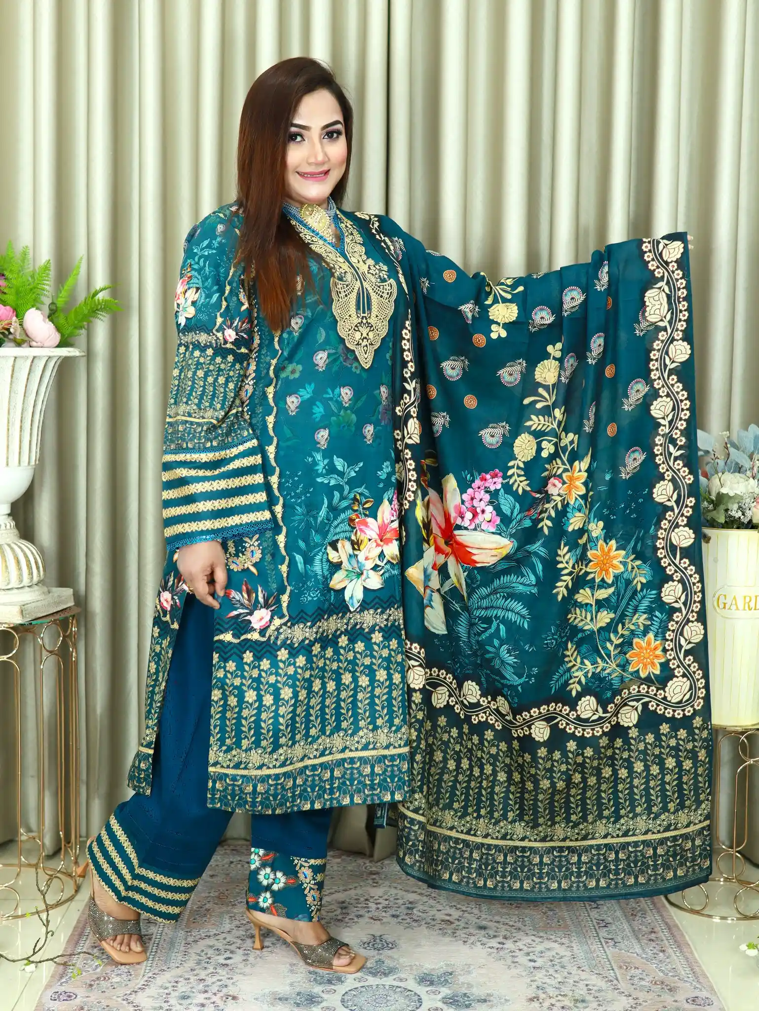 SWISS COTTON LAWN 1409 SEA GREEN (1)
