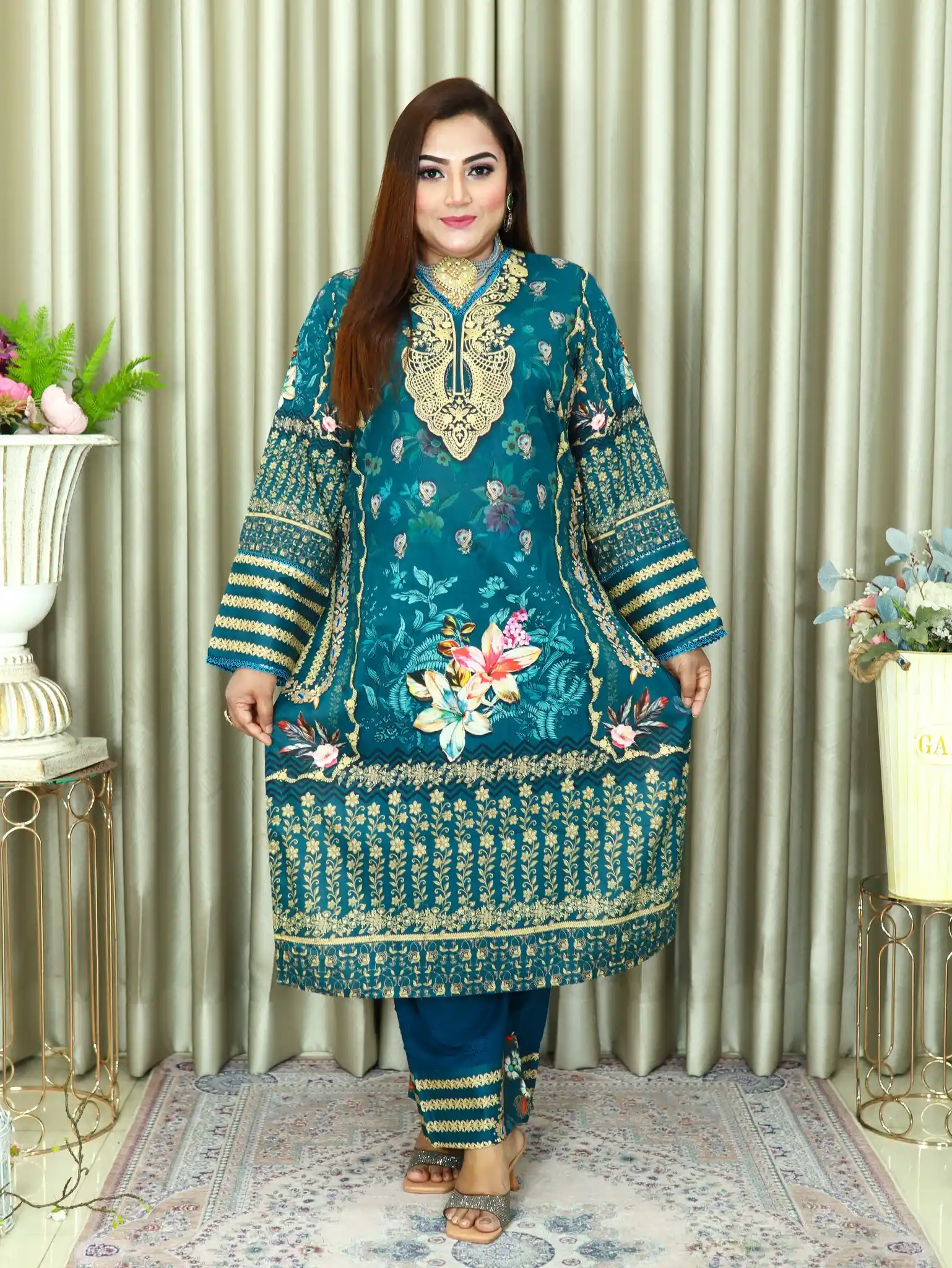 SWISS COTTON LAWN 1409 SEA GREEN (5)