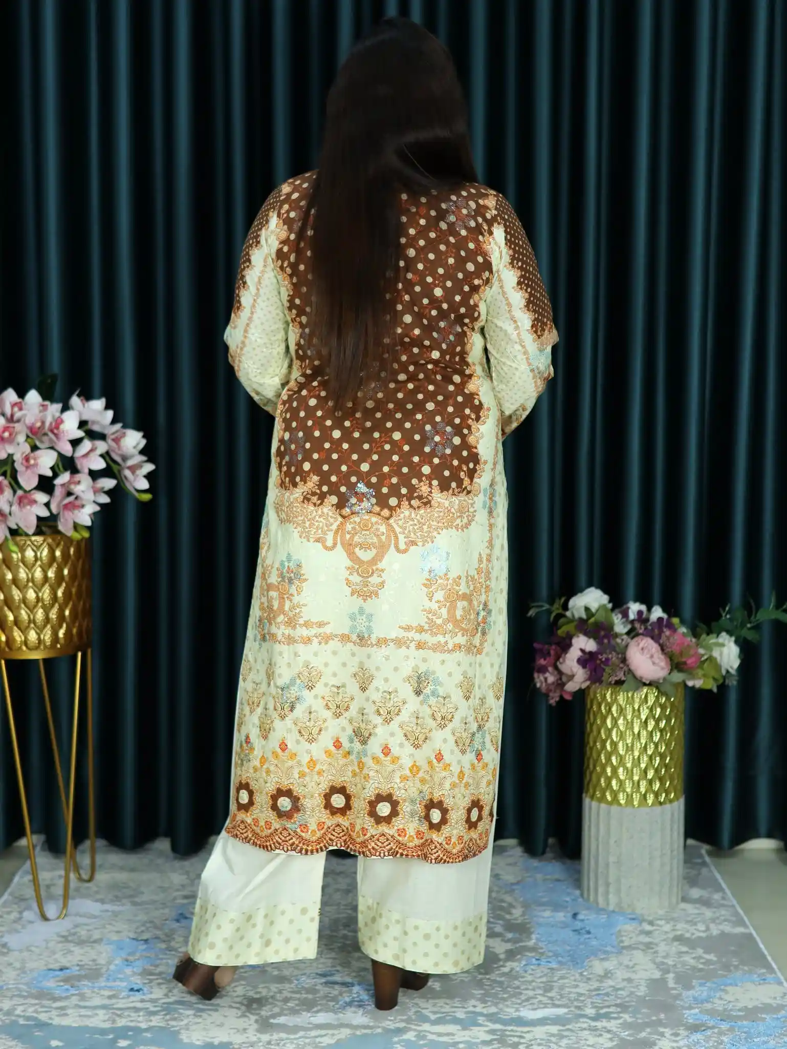 আনরেডি VIP ELEGENT CODE 121 CREAM COFFEE COLOR (3)