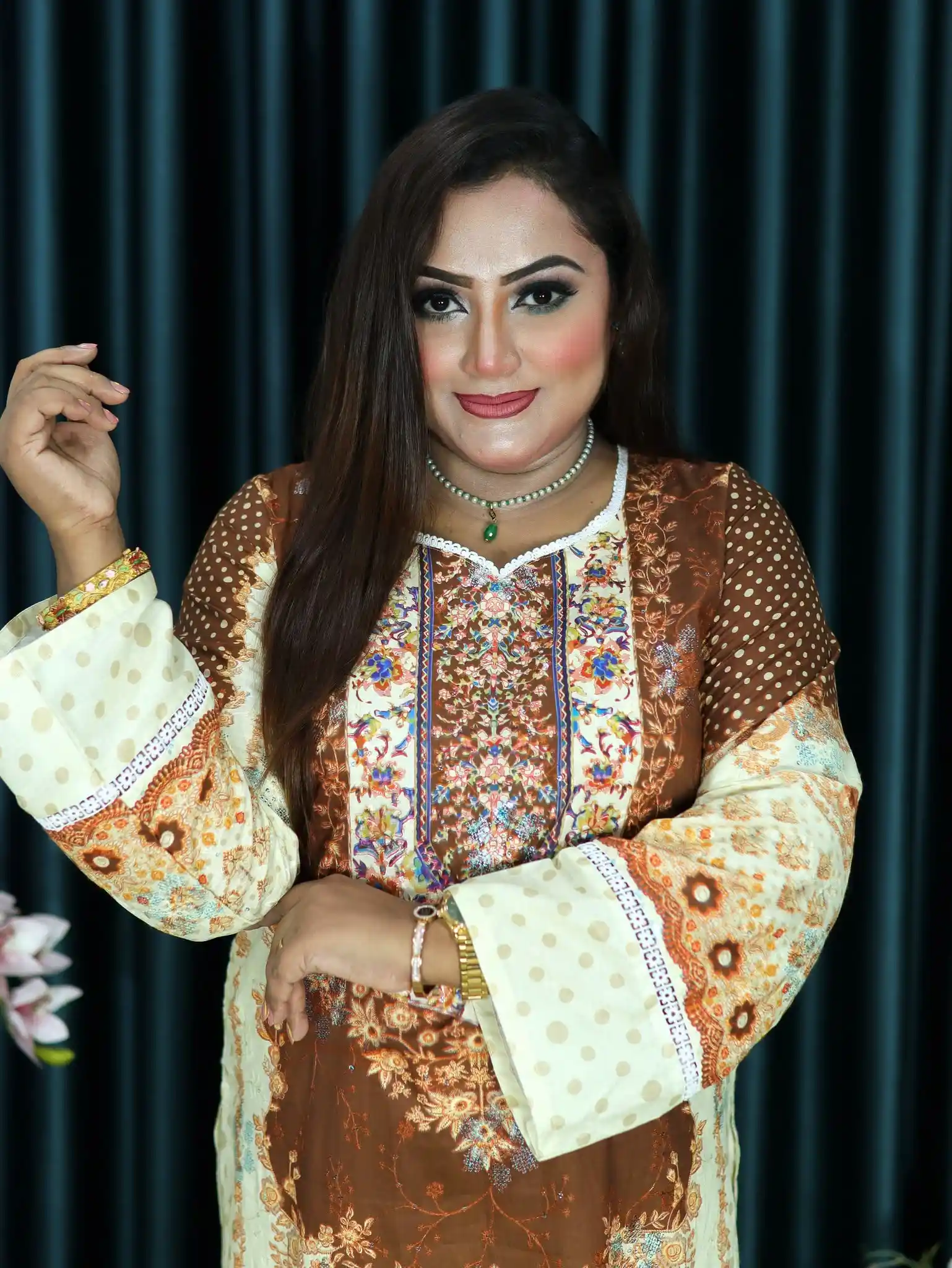 আনরেডি VIP ELEGENT CODE 121 CREAM COFFEE COLOR (8)