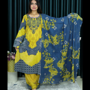 আনরেডি SWISS LAWN ELEGENT CODE 1432 YELLOW BLUE COLOR