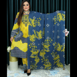 আনরেডি SWISS LAWN ELEGENT CODE 1432 YELLOW BLUE COLOR