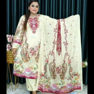 আনরেডি VIP ELEGENT CODE 123 CREAM & RED COLOR