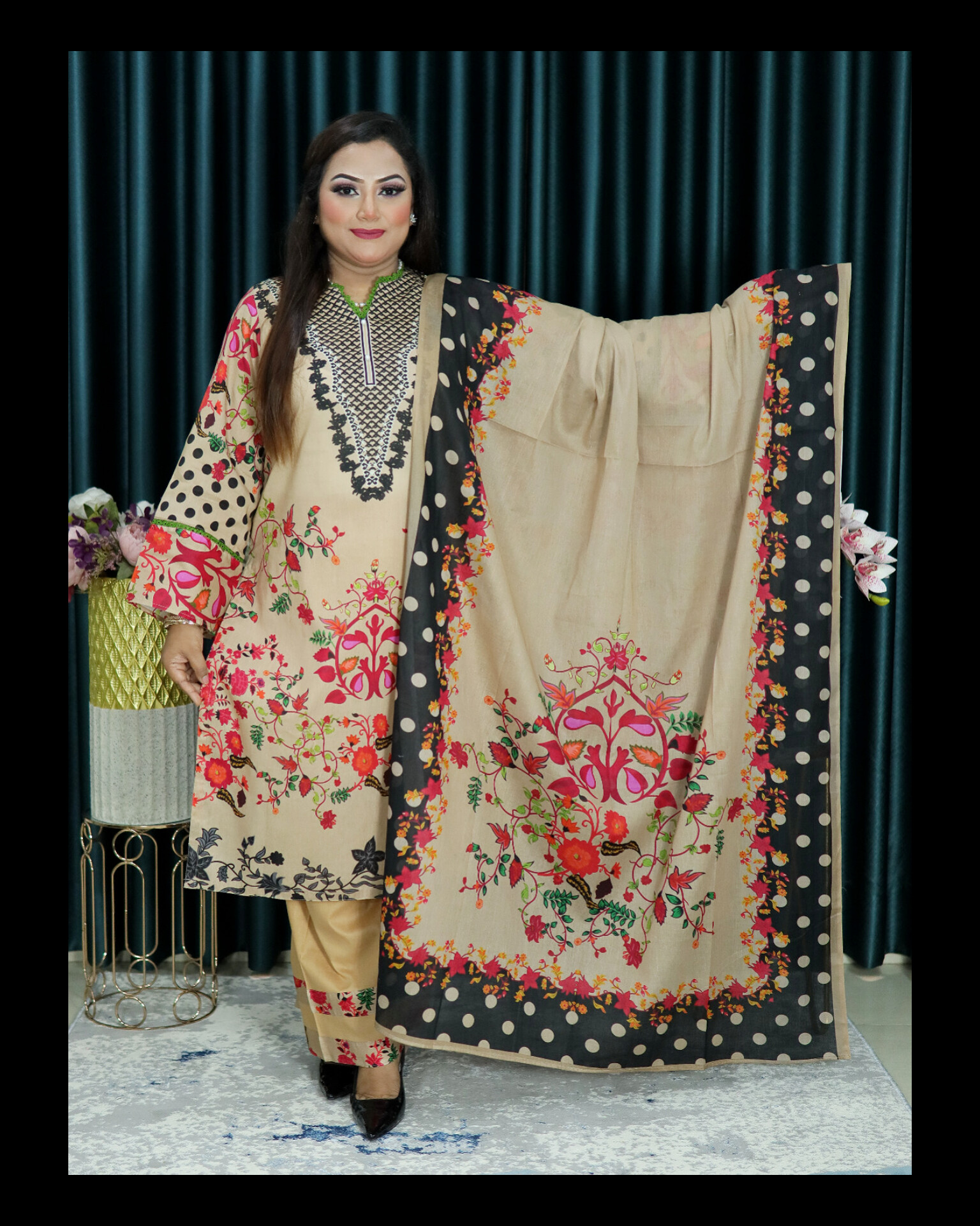 আনরেডি SWISS LAWN ELEGENT CODE 1435 GOLDEN COLOR